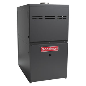 2 Ton Goodman 16 SEER Central Air Conditioner 80,000 BTU 80% Efficiency Gas Furnace Up-flow System 4