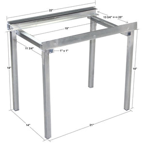 Adjustable Air Handler Aluminum Stand with Filter Rack 4