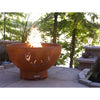 Antlers Gas Fire Pit with Penta 24 In Burner Match Lit