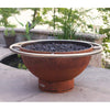Fire Pit Art Bella Luna Gas Fire with Penta 24 In Burner Match Lit