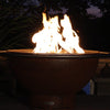 Fire Pit Art Bella Luna Gas Fire with Penta 24 In Burner Electronic AWEIS