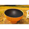 Fire Pit Art Crater Gas Fire with Penta 24 In Burner Match Lit