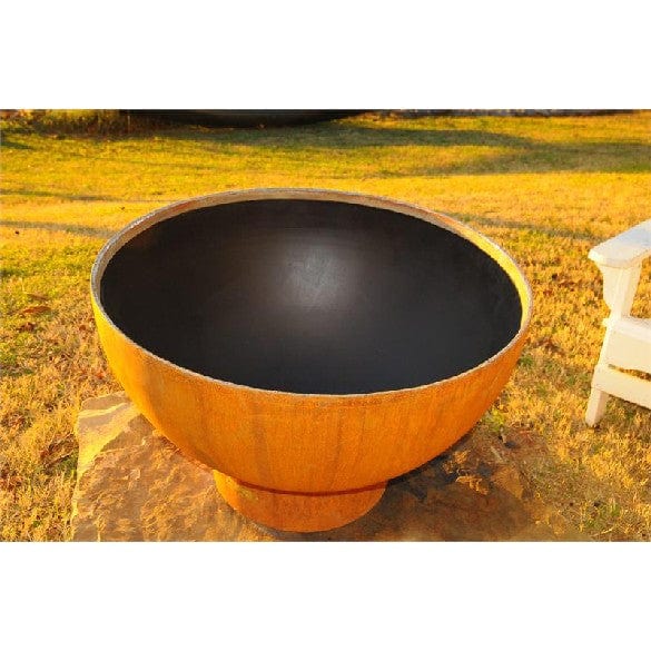 Fire Pit Art Crater Gas Fire with Penta 24 In Burner Match Lit