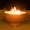 Fire Pit Art Crater Gas Fire with Penta 24 In Burner Match Lit