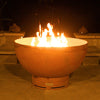 Fire Pit Art Crater Gas Fire with Penta 24 In Burner Match Lit 1