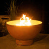 Fire Pit Art Crater Gas Fire with Penta 24 In Burner Match Lit