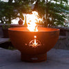 Fire Pit Art Navigator Gas Fire with Penta 24 In Burner Match Lit