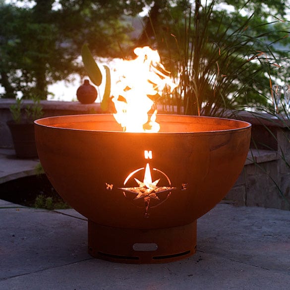 Fire Pit Art Crater Gas Fire with Penta 24 In Burner Electronic AWEIS - Thumbnail 5