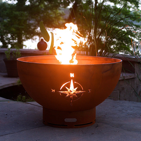 Fire Pit Art Navigator Gas Fire Pit Burner with Penta 24 In Burner Electronic AWEIS -Propane