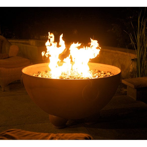 Fire Pit Art Saturn Gas Fire with Penta 18 In Burner Electronic AWEIS