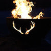 Fire Pit Art Antlers Wood Burning Fire Pit