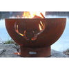 Fire Pit Art Antlers Wood Burning Fire Pit