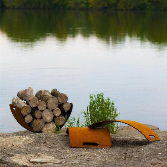 Fire Pit Art Wings of Flight Log Holder - Thumbnail 2