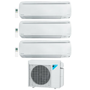 3-Zone Daikin 18 SEER LV Series Ductless Multi-Zone Inverter Air Conditioner Heat Pump (9K + 12K + 12K BTU) 3MXS24RMVJUA + FTXS09LVJU + FTXS12LVJU + FTXS12LVJU 1