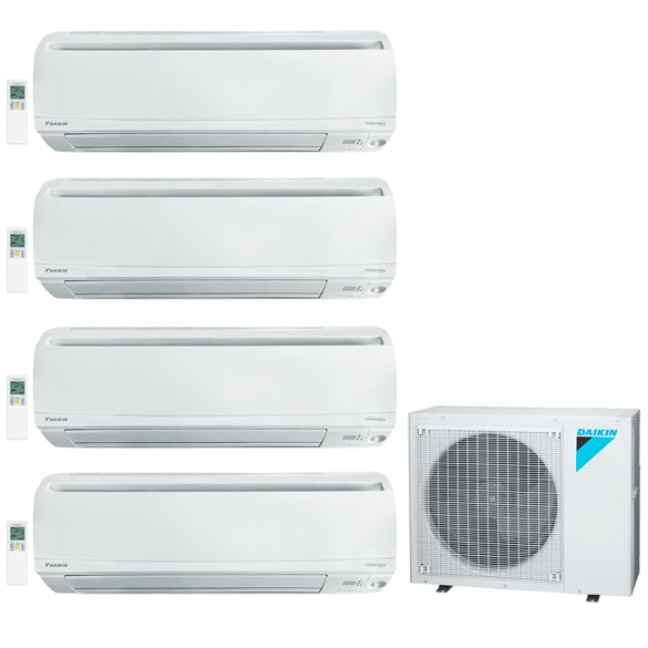 4-Zone Daikin 21.7 SEER MXL Series LV Ductless Multi-Zone Inverter Air Conditioner Heat Pump (9k + 9K + 9k + 9K BTU)