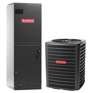 3.5 Ton - Goodman up to 15.2 SEER2 High Efficiency Multi-position ECM Air Handler Central Air Conditioner System 1