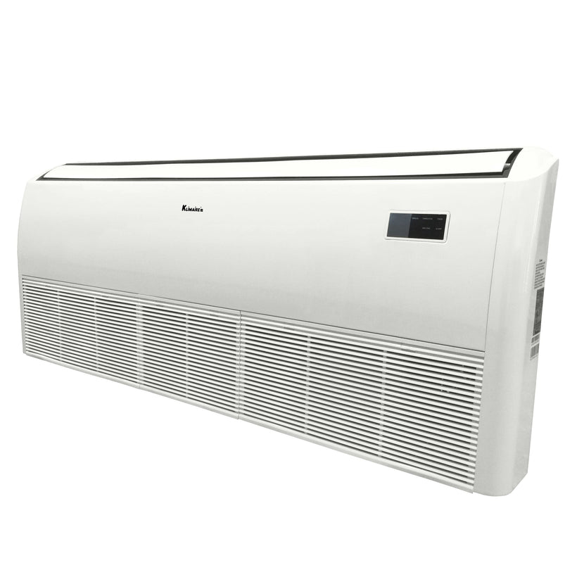 48,000 Btu 18.9 SEER2 Klimaire Light Commercial Floor-ceiling Ductless Mini-split Inverter Air Conditioner Heat Pump System 220V