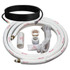 50 Ft Mini Split Line Set – 1/4” x 3/8” Flared Insulated Copper + Communication Cable & Accessories