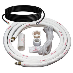 1/4" x 3/8" Mini Split Refrigerant Line Set - 50’ Length Factory Flared with Interconnecting Electrical Wires 6