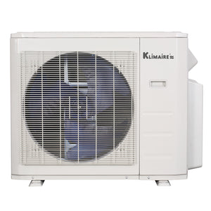 3-Zone Klimaire 21 SEER2 Multi Split Ducted Recessed Air Conditioner Heat Pump System 12+12+12 4