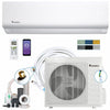 Klimaire DIY 24,000 BTU - 18 SEER Ductless Mini Split Heat Pump Air Conditioner with 25 ft Pre-Charged Installation Kit & Wi-fi - 230V 1