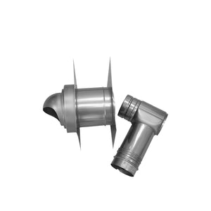 Noritz VK4-8-1 Horizontal Termination Kit (Contains (1) Elbow With Adjustable Length, (1) Wt4-H-8-1) 1