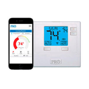 Pro1 T701i 1-Stage Heat and Cool Programmable Wi-Fi Digital LCD Thermostat 1