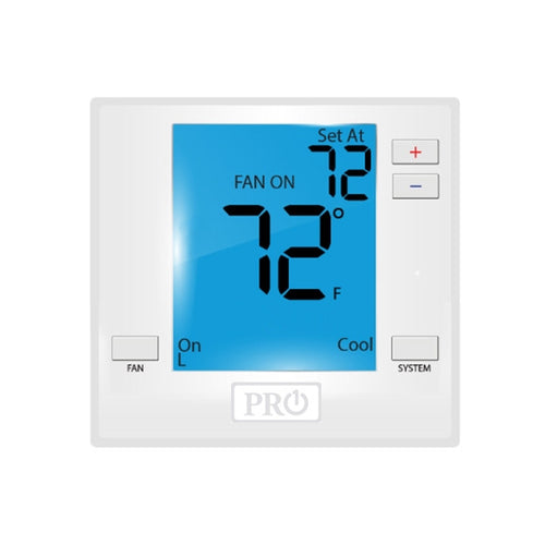 Pro 1  Stages  2H/1C Digital LCD Thermostat for PTAC & PTHP