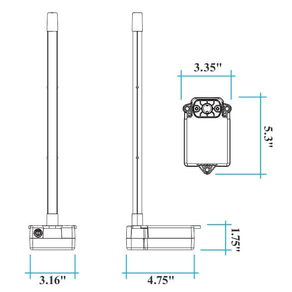 Clean Comfort UV Coil Purifier 24V 14 Inch Lamp
